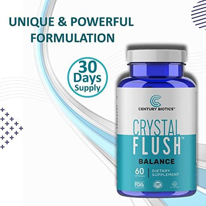 Authentic USA imported Crystal Flush Balance bottle for internal fungal support.