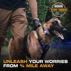 Side view of Invirox electronic collar strap for large dogs