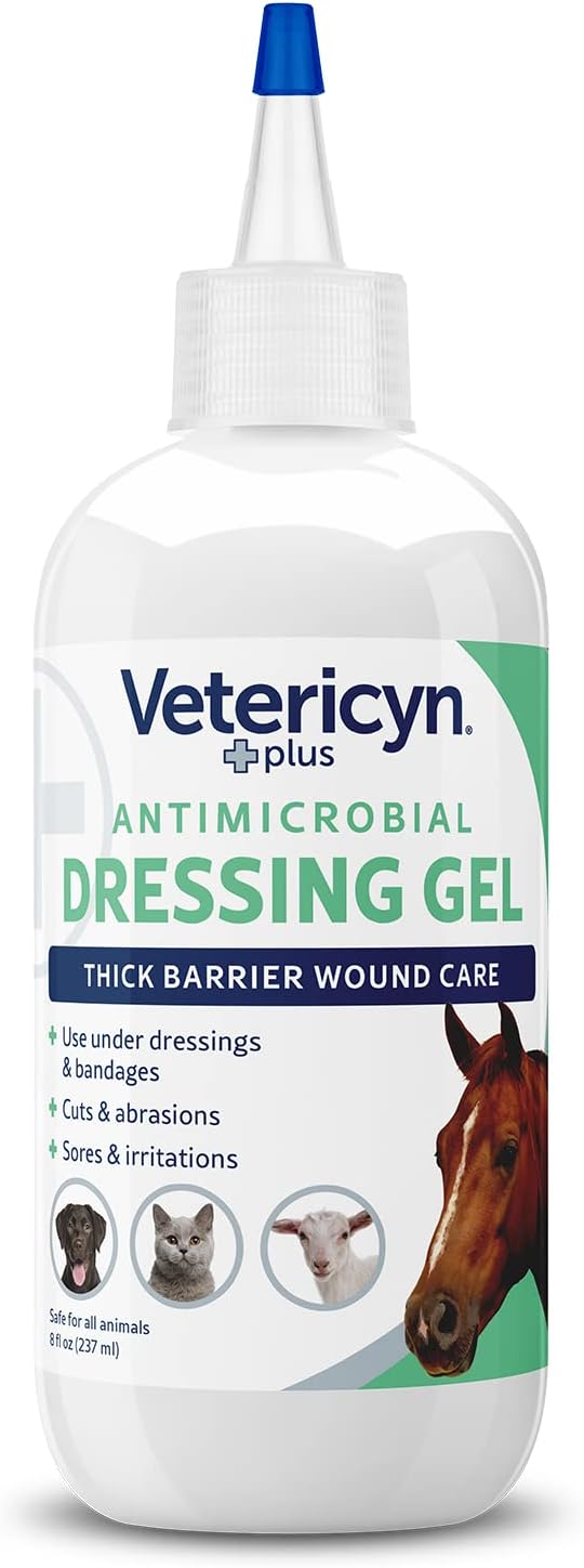 Vetericyn Plus animal wound care gel bottle label details