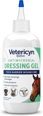 Vetericyn Plus animal wound care gel bottle label details