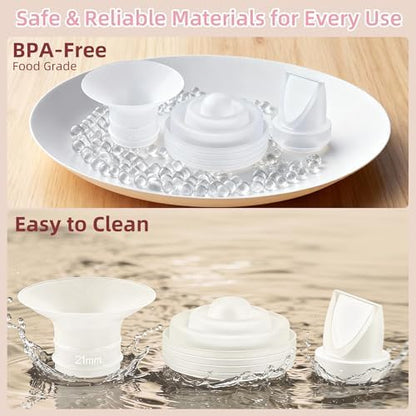 Replacement duckbill valves and silicone diaphragms for maintaining wearable pump suction