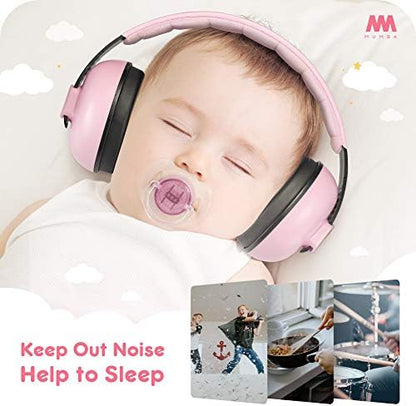 Detailed view of padded ear cushions for toddler comfort