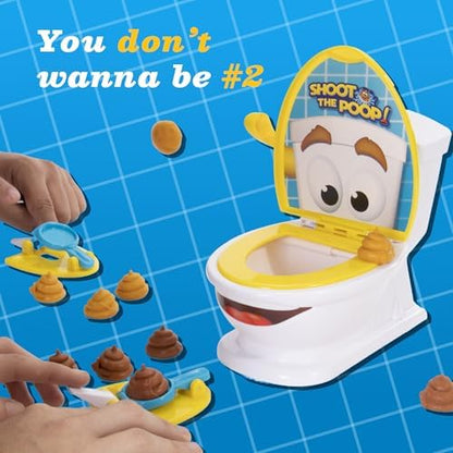 Rear view of the Brybelly interactive toilet toy showing the battery compartment and speaker holes.