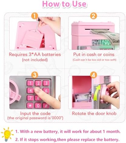Authentic packaging of the imported MAGIBX password safe box ideal for children birthday gift giving