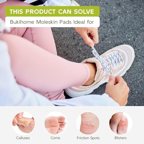 Ultra-thin breathable moleskin sheets for daily foot care and blister prevention