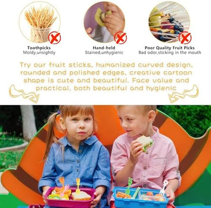 Kids party food accessories featuring 19 animal designs
