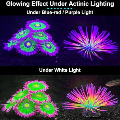 Close up of the non toxic silicone texture on the HIKTQIW aquarium fish tank accessories
