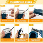 Professional grade hair clipper blades silver finish