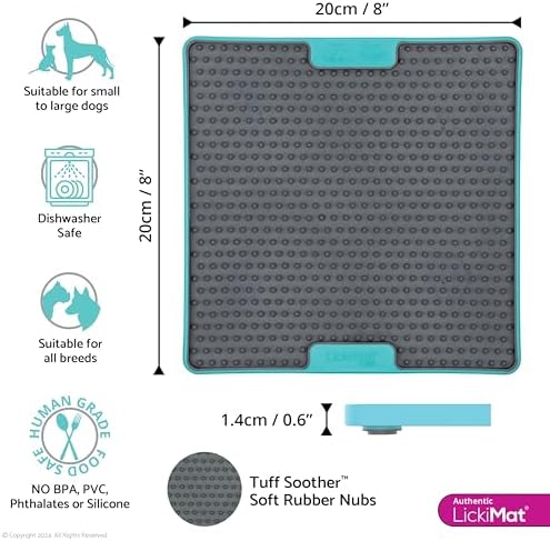 LICKIMAT chew-resistant enrichment mat for anxious dogs