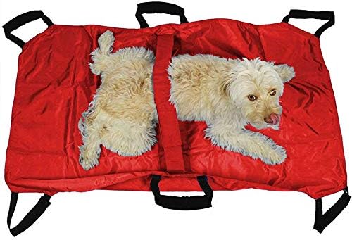 Premium nylon material of Camcce veterinary transport stretcher blue