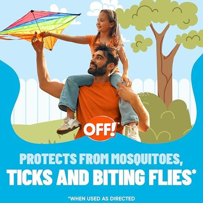 Close up of Off! insect repellent aerosol label details