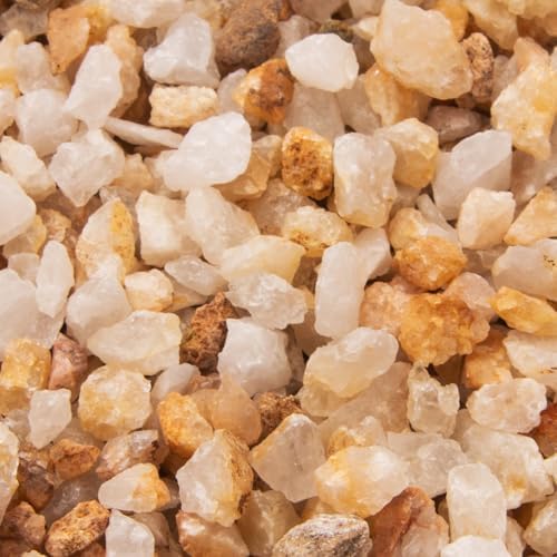 Close up texture of CFKJ beige and taupe coarse aquarium sand