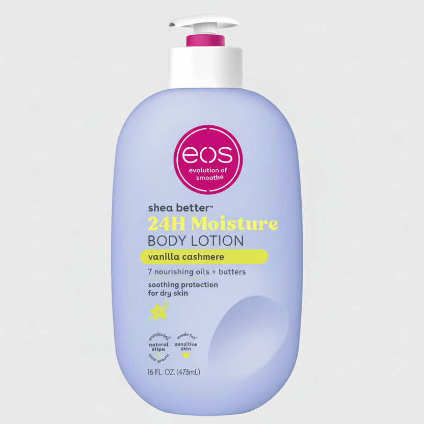 eos Shea Better Body Lotion Vanilla Cashmere 16 fl oz bottle with pump