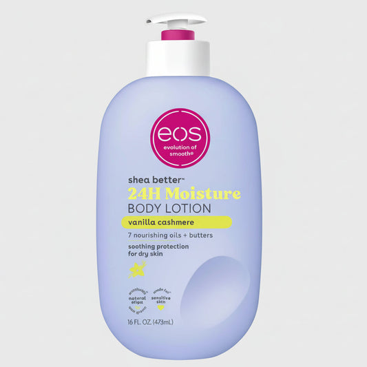 eos Shea Better Body Lotion Vanilla Cashmere 16 fl oz bottle with pump