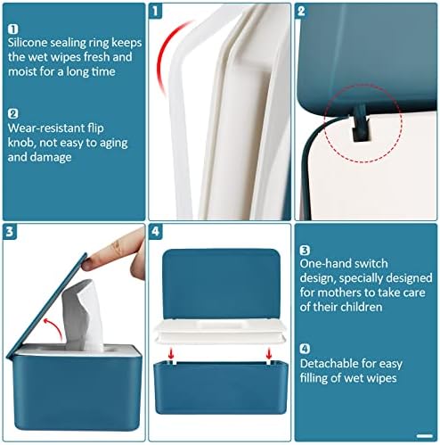 Side profile of Whiidoom plastic wipes case for baby care