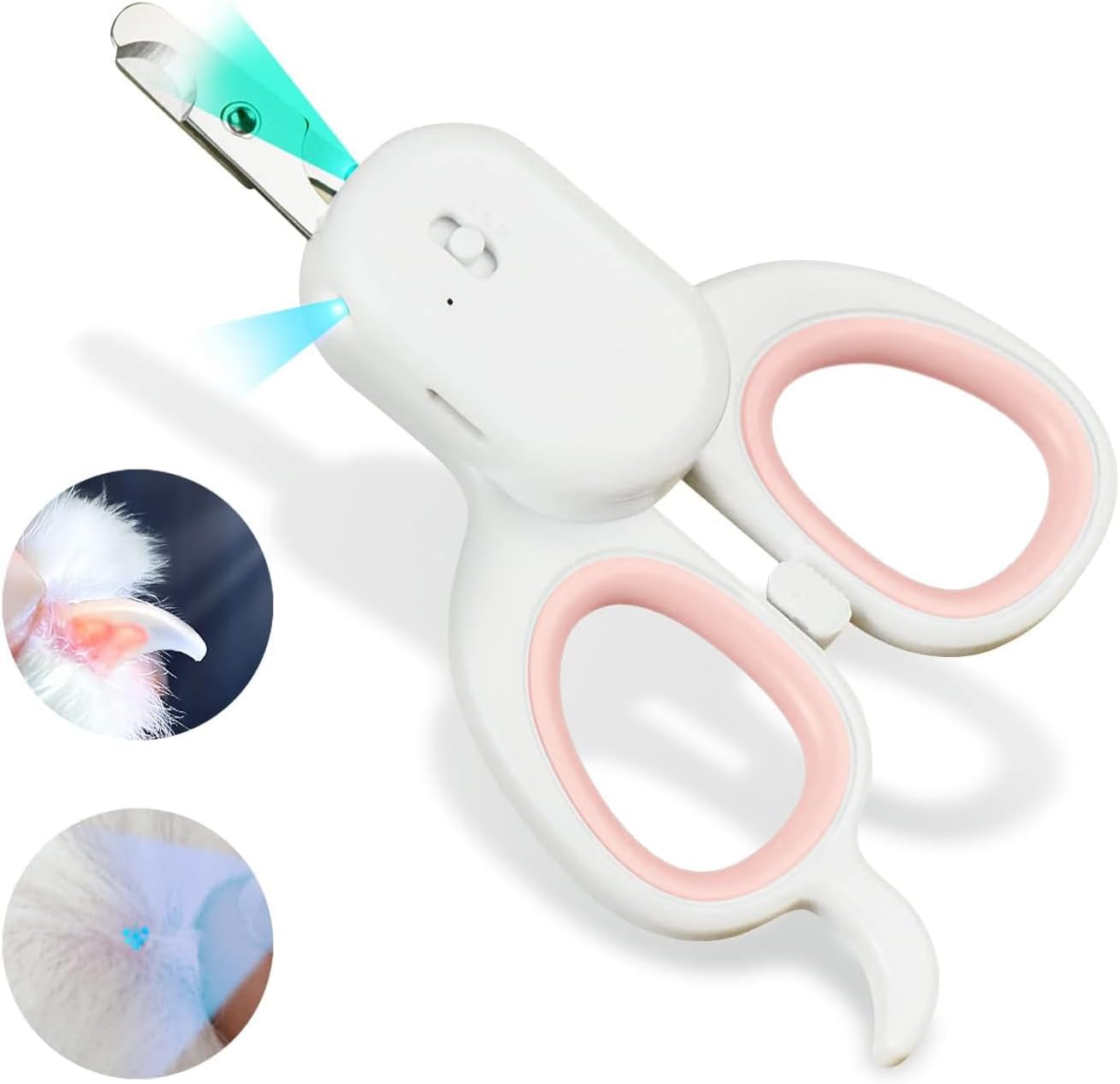 PAKEWAY Pet Nail Clipper with LED & -U-V Light, Cat Claw Trimmer with Ultra Bright LED Light for Nail Bloodline to Avoid Over Cutting, Sharp Angled Blade Grooming Tool for Dog Cat Rabbit Small Animals - Image 11