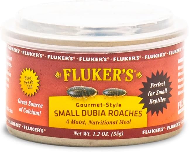 Fluker's high protein reptile and fish food packaging