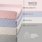 Modera organic cotton changing pad angled side profile