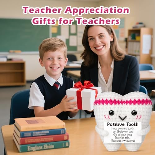 GwhyGifts crochet tooth gift for dental professionals and teachers