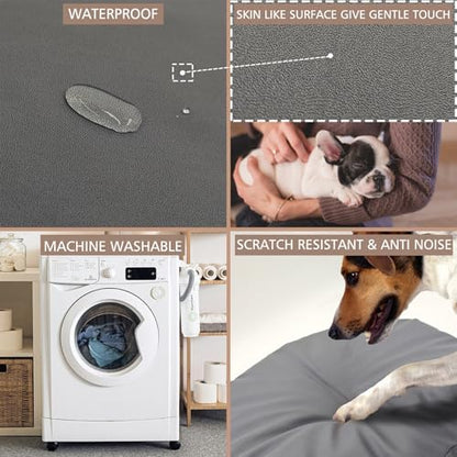 Panabana machine washable dog mattress protector demonstrating water resistance