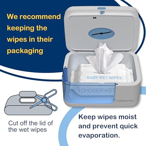 Side profile of ChoserStar portable wipe warmer device