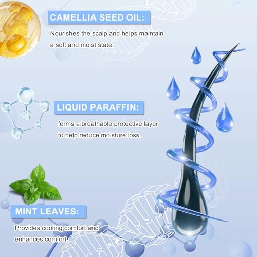Side view of the three-pack cooling hair ampoules highlighting the portable travel-friendly design.