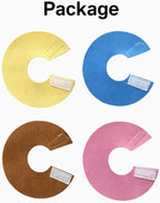 HIHETE microfiber suede bird elizabethan collar flat unfastened position view