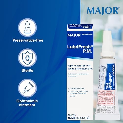 Applying MAJOR Lubrifresh PM ointment for overnight hydration