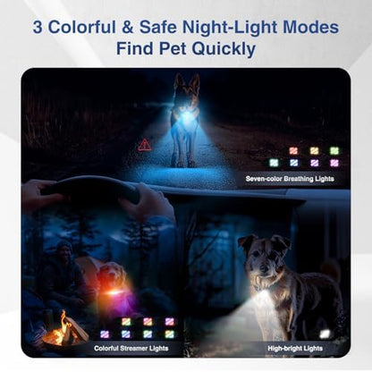 Premium remote trainer showing static and vibration correction buttons for large dogs