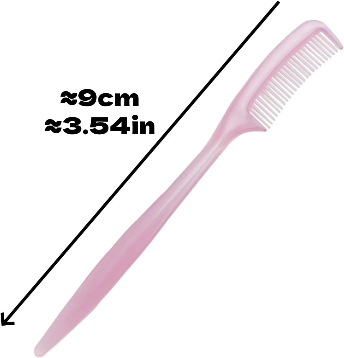 Close up of the fine teeth on the ZCJBCYGG small pet comb for rabbit shedding management.