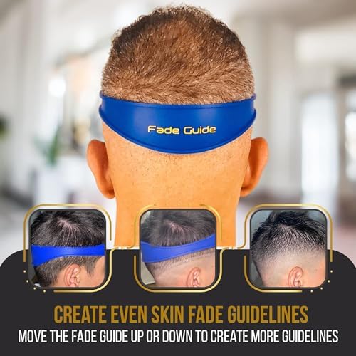Fade Guide silicone band showing dual curves for hair fading