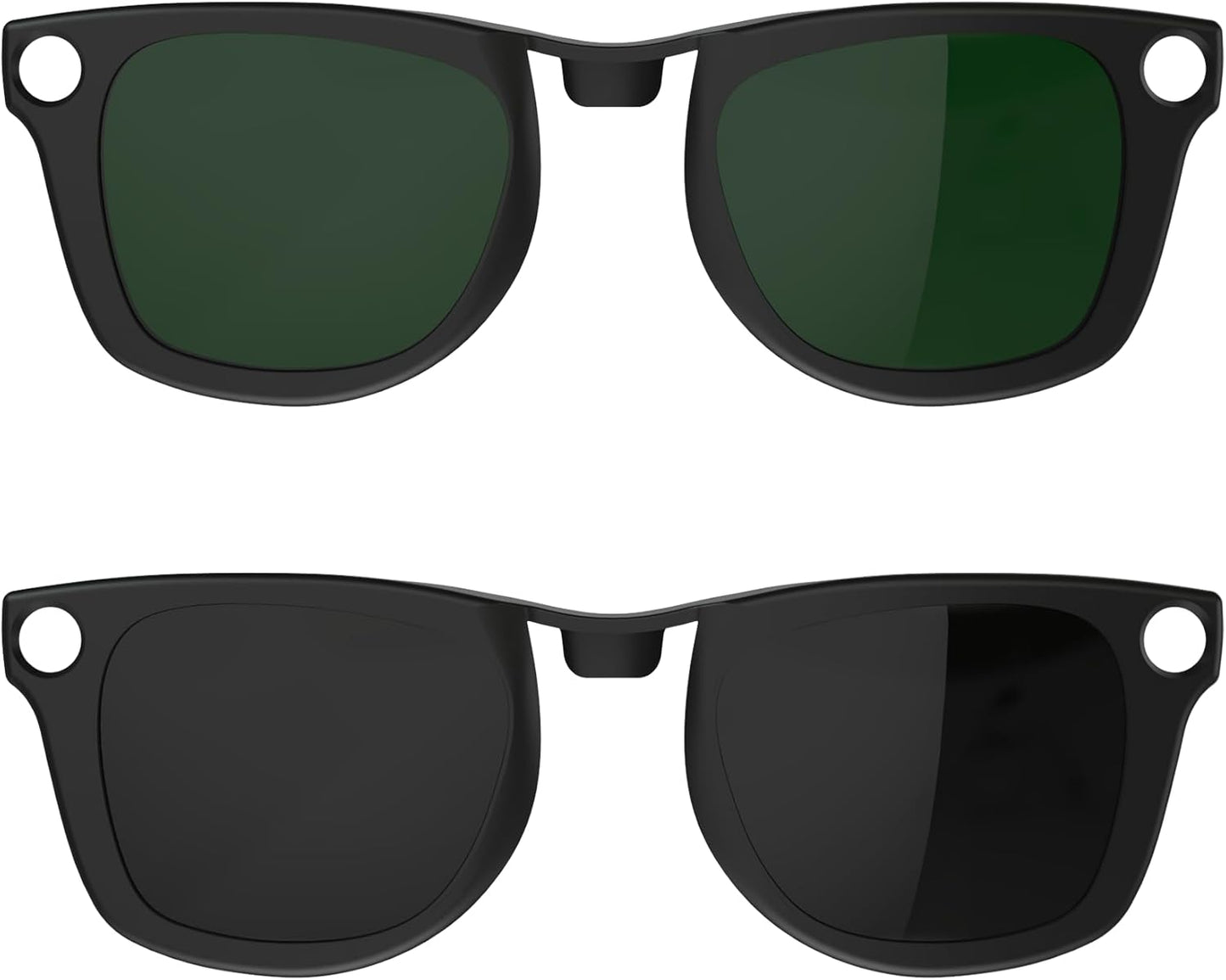 HIBLOKS 2Pcs Polarized Clip for RayBan Meta Wayfarer RW4006 & Gen 2 RW4012 Regular (50-22), Shiny Black Frame Discoloration Clip for RayBan Meta Gen 2 Protect Your Eyes, (Yellow+Brown) - Image 9
