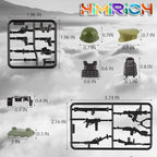 HIMIRICH combat weapon accessories attached to compatible major brand block toy figures