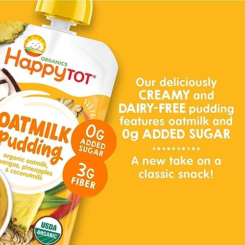 Close up of the easy pour cap on the HAPPYTOT dairy free mango and pineapple pudding pouch