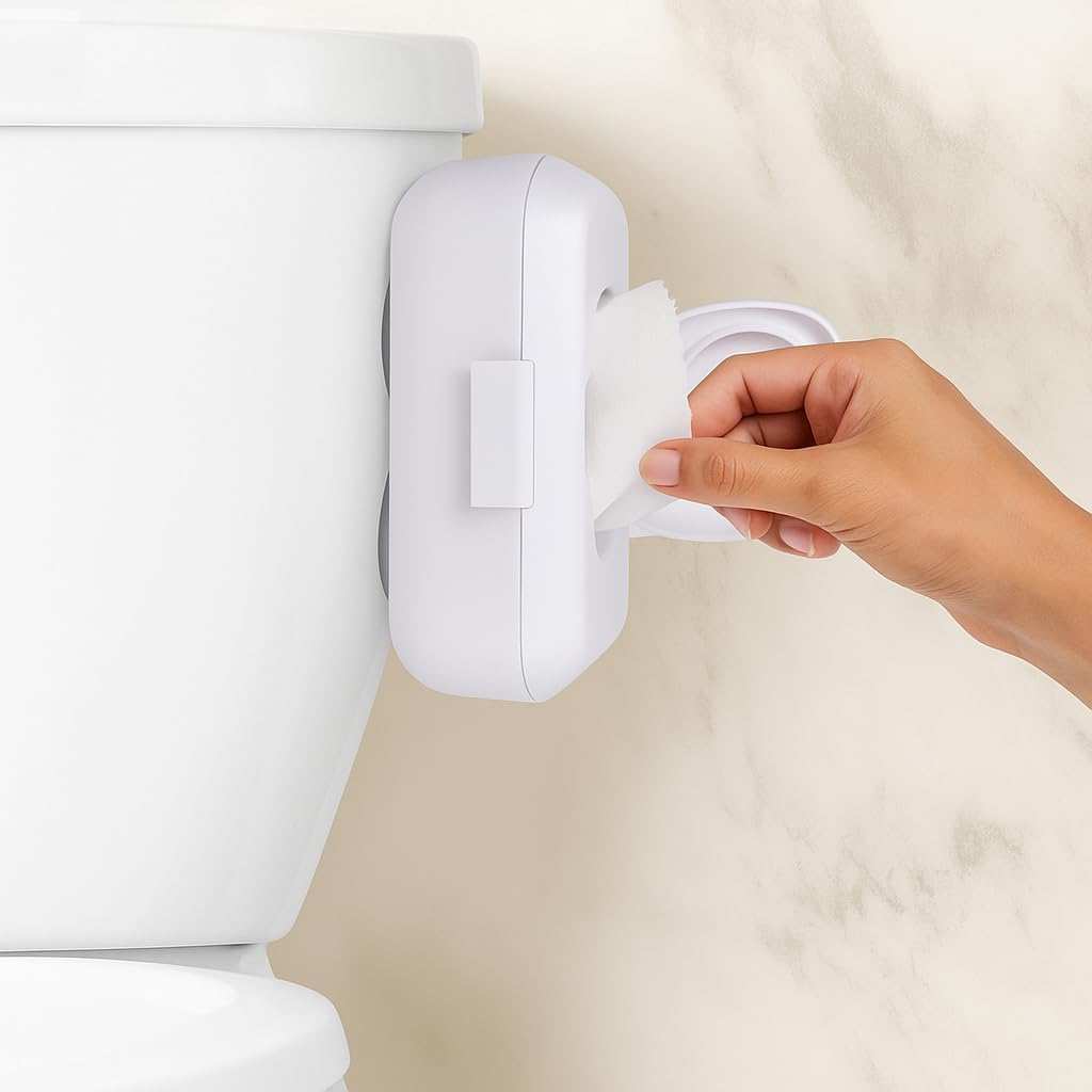 Loo Discreet Flushable Wipes Dispenser front view matte finish