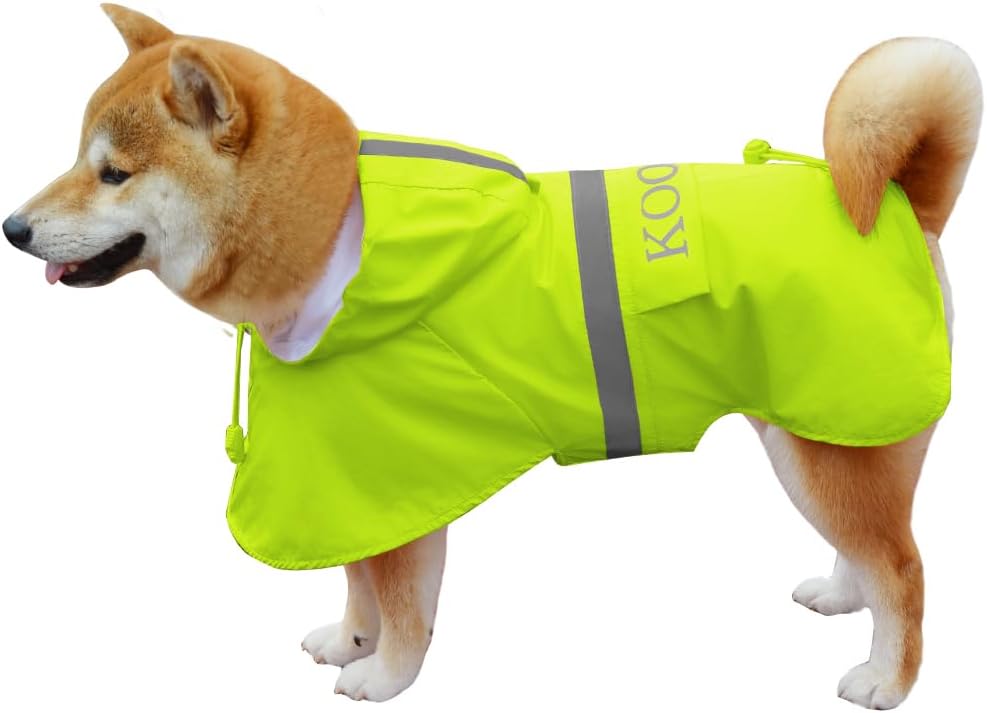 Pet Large Dog Raincoat Apparel Poncho Waterproof for Medium Large Sized for Dog Raincoat Clothes Jacket,Dog Rain Jacket (Red,4XL) - Image 11