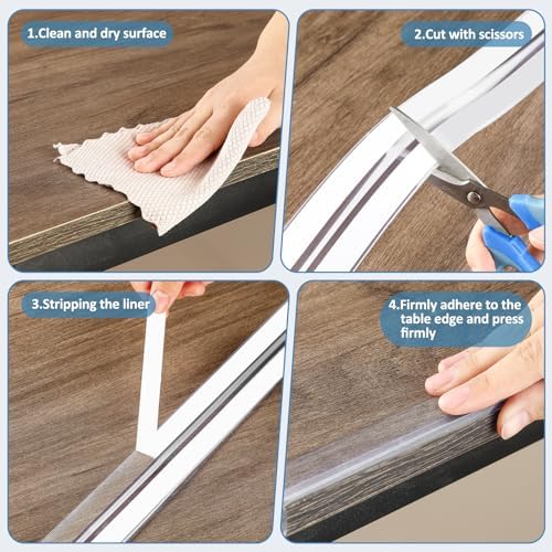 Adhesive backing detail for child safety furniture guard