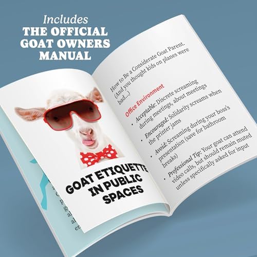 Illustrated pocket guide booklet open next to the miniature novelty toy