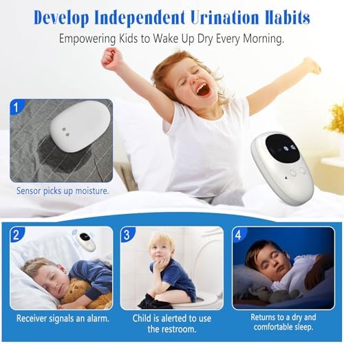 Iemegumi potty training alarm charging case showing USB rechargeable components.
