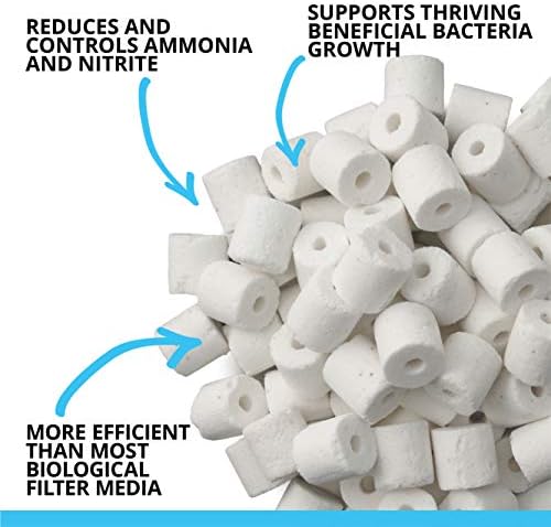 Fluval ceramic bio rings porous surface detail