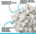Fluval ceramic bio rings porous surface detail
