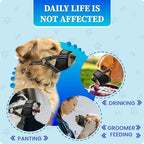 Evollax breathable air mesh muzzle for small dogs