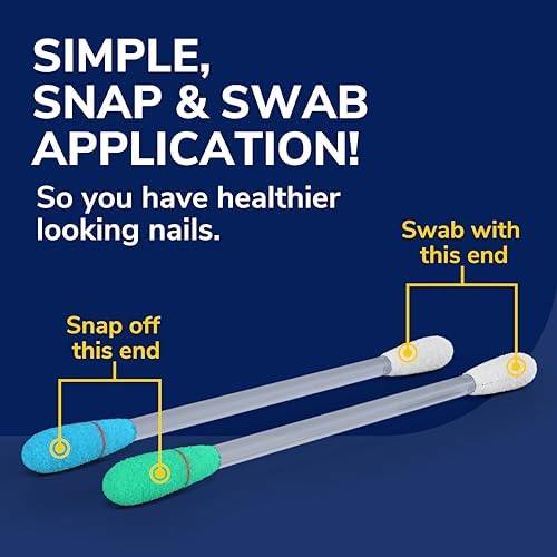 Close up of the 1 percent Tolnaftate antifungal swab for treating athlete's foot around the nail.