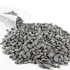 Cjgq decorative river rocks arranged in a succulent planter