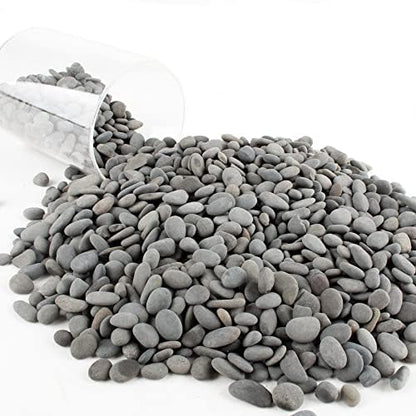 Cjgq decorative river rocks arranged in a succulent planter