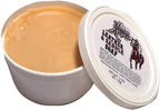 Angelus smooth leather cleaner and softener paste for restoring luxury leather luggage.