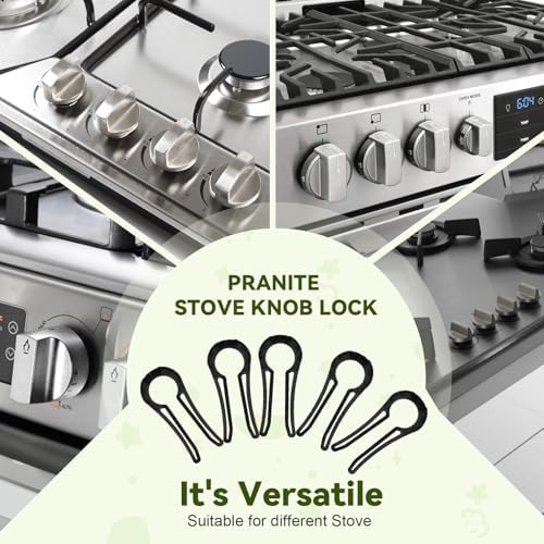 Durable child safety locks for gas stove and oven knobs