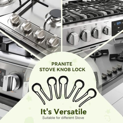 Durable child safety locks for gas stove and oven knobs