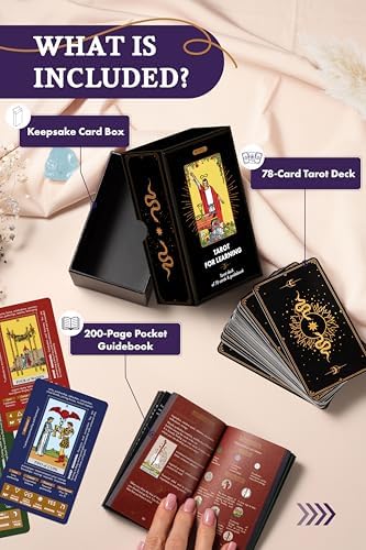 Close up of Wyspell tarot card symbols and astrological icons