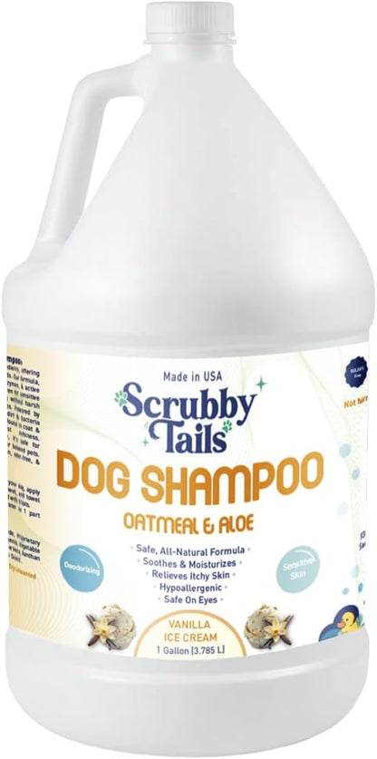 Organic Dog Shampoo - Puppy Oatmeal Shampoo for Itchy Skin Relief - Hypoallergenic for Sensitive Skin, for Dogs of All Ages, Deodorizes, Tearless, Made in USA, 16oz (Vanilla Ice Cream) - Image 13